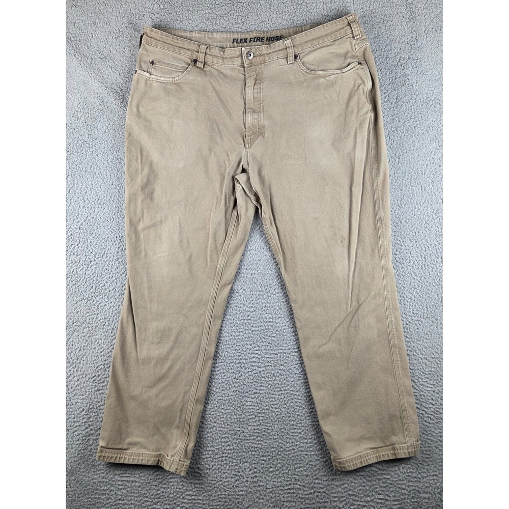 Duluth Trading Pants Mens 42x32 (40x30) Brown Flex Fire Hose Work Wear‎ Relaxed